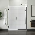 thumbnail image 3 of Miseno Msd4874-Clh Violeta 74" High X 48" Wide Hinged Frameless Shower Door - Nickel, 3 of 4