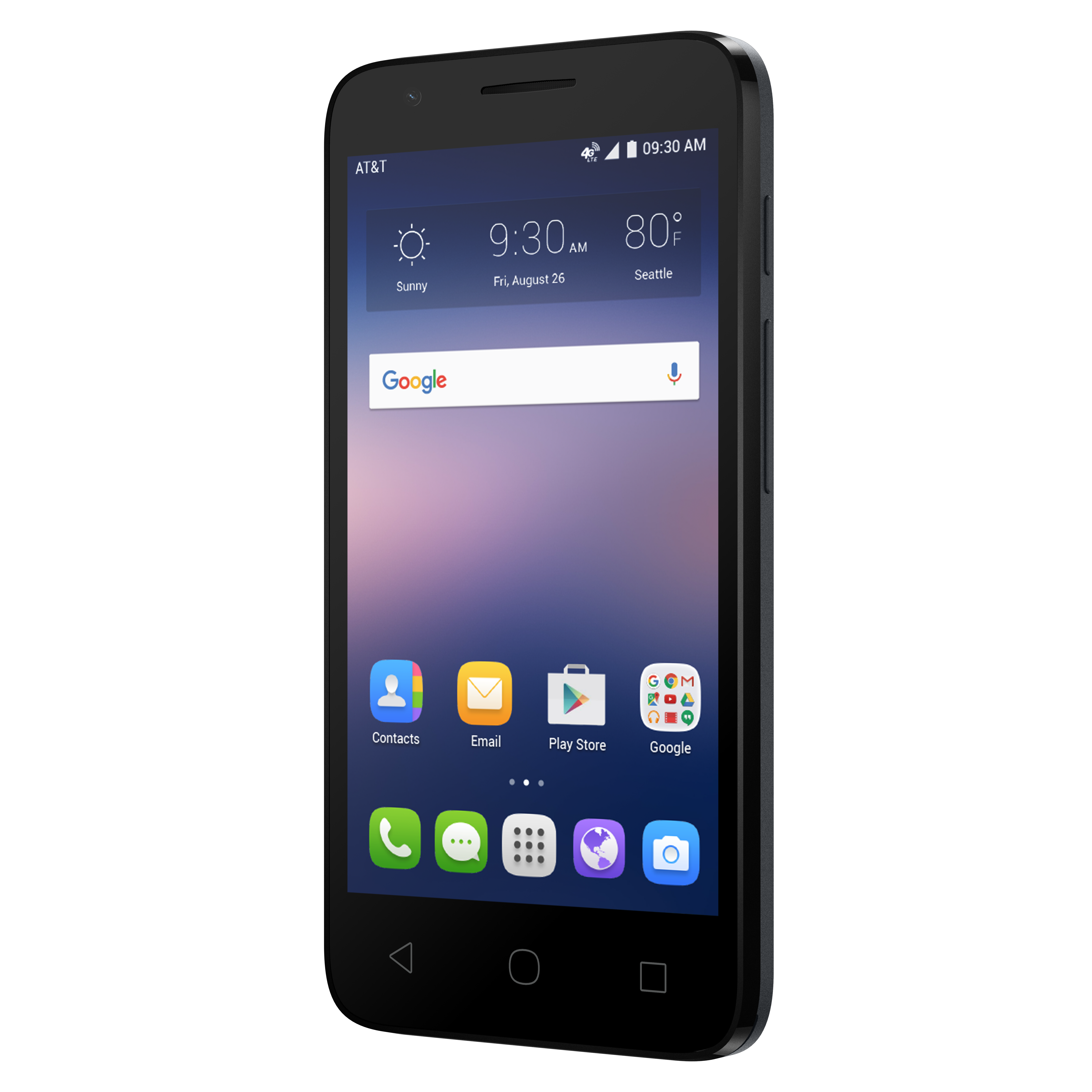 AT&T PREPAID Alcatel Ideal 8GB Prepaid Smartphone, Black - image 2 of 4