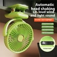thumbnail image 6 of SIEYIO Rechargeable Mini Desk Fan 5 Speed Setting 360 Rotation Clip Mount Fan For Car, 6 of 21