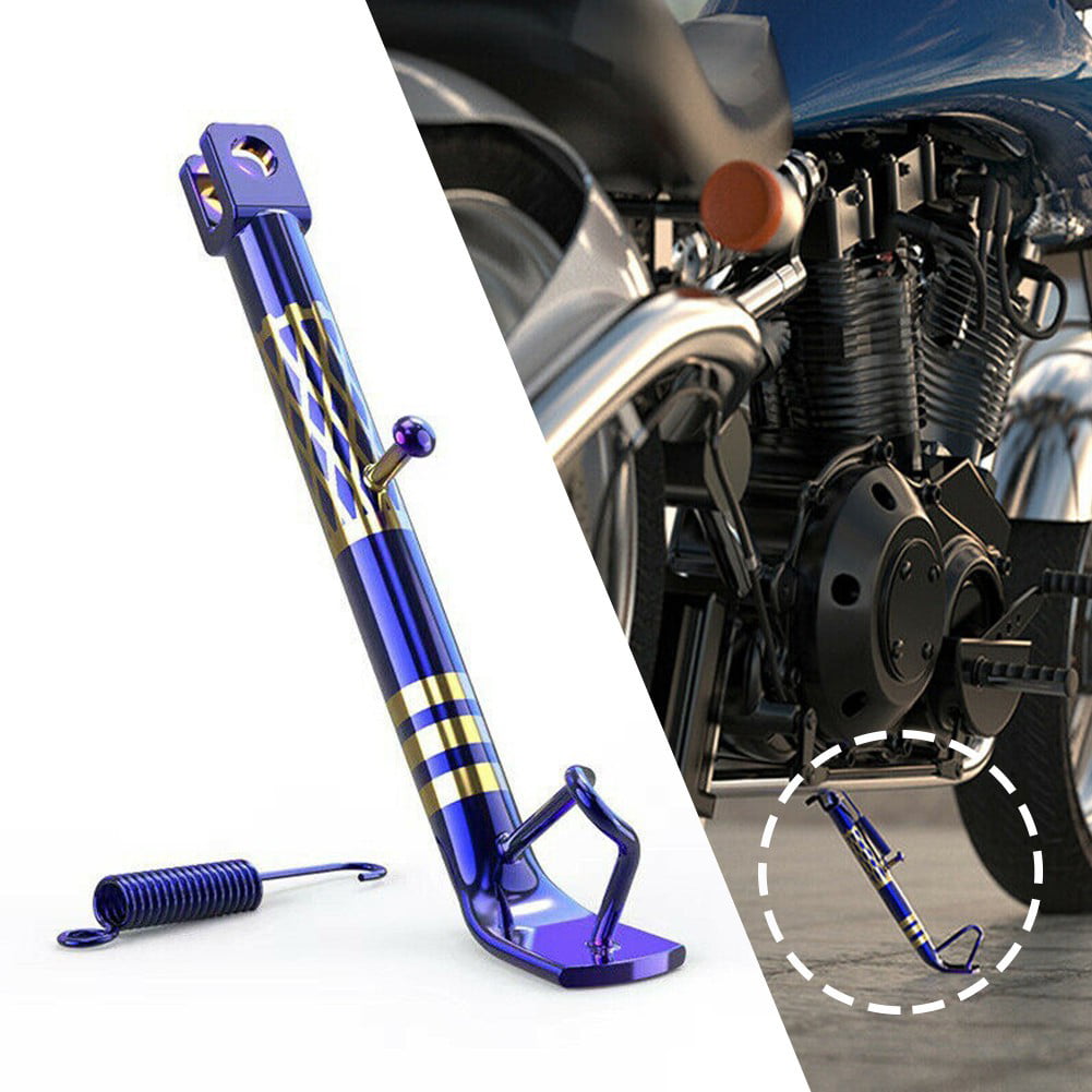 1PC Adjustable Motorcycle Bike Aluminum Kickstand Side Stand Leg Prop Universal