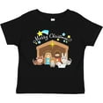 thumbnail image 3 of Inktastic Merry Christmas Cute Nativity Scene Boys or Girls Baby T-Shirt, 3 of 5