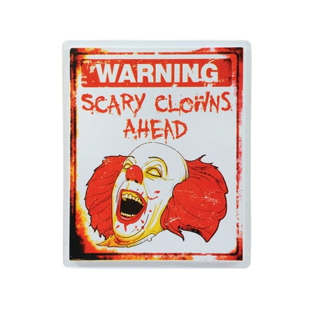 Scary Clown Sign Halloween Party Decoration