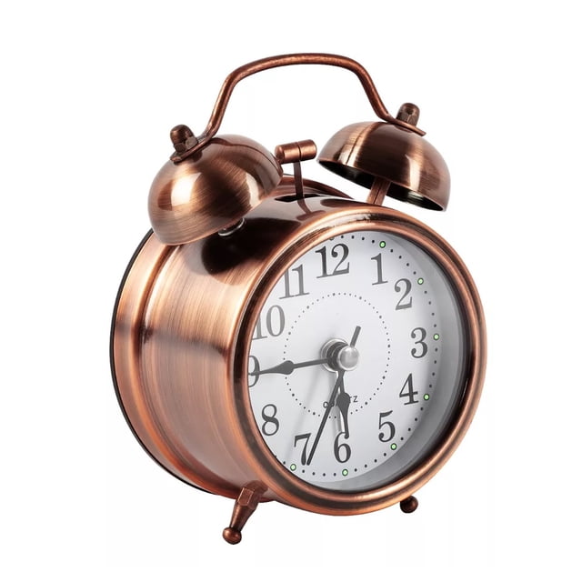 Reloj Despertador Analógico Lab.G Estilo Vintage Cobre
