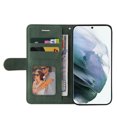 thumbnail image 5 of Compatible Samsung Galaxy S22 ULTRA Case, Leather Wallet Case Stand View Magnetic Clasp Book Flip Folio Phone Cover - Green, 5 of 5