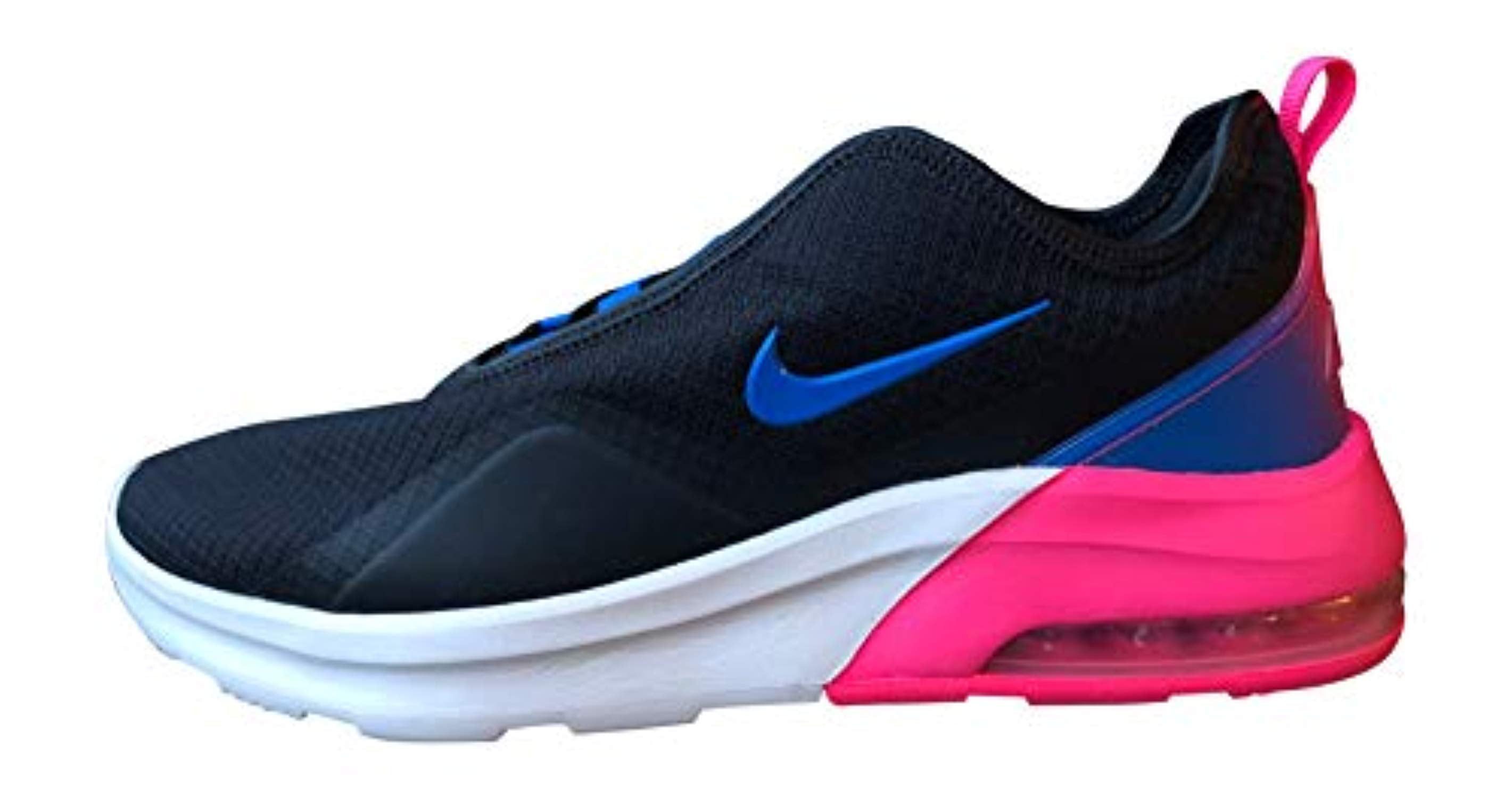 Nike Women's Air Max Motion 2 Running Shoes, 10, Black/Photo BlueHyper