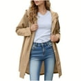 thumbnail image 1 of Womens Pullover Tops Spring Fall Clothes 2025 Long Sleeve Shirts Loose Festival Tops Long Sleeve Hooded Waterproof Windproof Button Pocket Daily Jacket Plus Size Tops For Women Summer, 1 of 8
