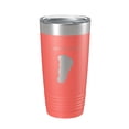 thumbnail image 1 of Lake Bemidji Map Tumbler Travel Mug Insulated Laser Engraved Coffee Cup Minnesota 20 oz Coral, 1 of 1