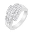 thumbnail image 4 of 14kt White Gold 1 Carat TDW Diamond Modern Band Ring (H-I,SI1-SI2), 4 of 7