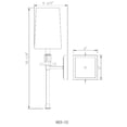 thumbnail image 6 of Z Lite 803-1S-MB 6 in. Sophia 1 Light Matte Black Wall Sconce, 6 of 6