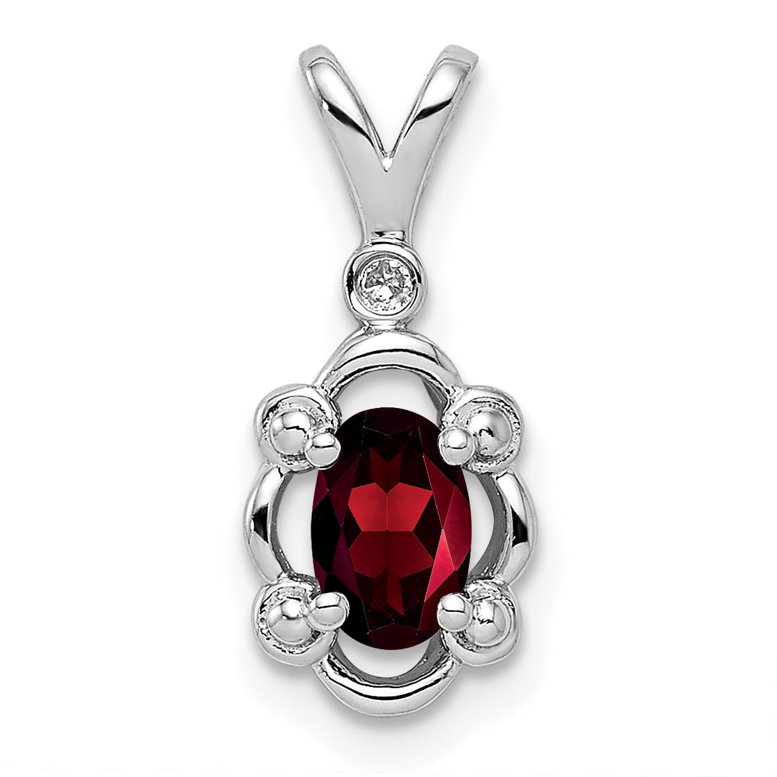 Diamond Pendant Charm Necklace 