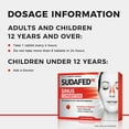 thumbnail image 5 of (2 pack) Sudafed PE Sinus Congestion Maximum Strength Non-Drowsy Decongestant Tablets, 18 ct, 5 of 6