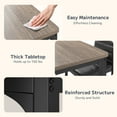 thumbnail image 6 of Asofer Dining Table Set for 4, Wood Dining Table with 4 PU Leather Chair for Home and Kitchen, Black, 6 of 10