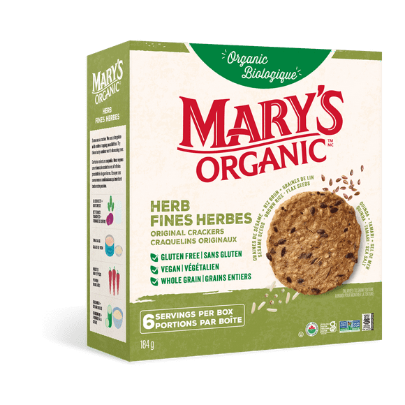 Craquelins d'Herbe Biologique et Sans Gluten de Mary's 184GR