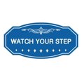 thumbnail image 1 of Signs ByLITA Victorian Watch Your Step Wall or Door Sign | Durable Material & Easy Installation | Safety Signage (Blue) - Large 1 Pack, 1 of 4