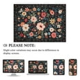 thumbnail image 6 of DUKINO 8x10 Area Rug, Floral Rugs for Living Room, Lightweight Non Slip Washable Rug, Indoor Low Pile & Non-Shedding Boho Design Rugs for Bedroom, Living Room, Dining Room, Black, 6 of 9
