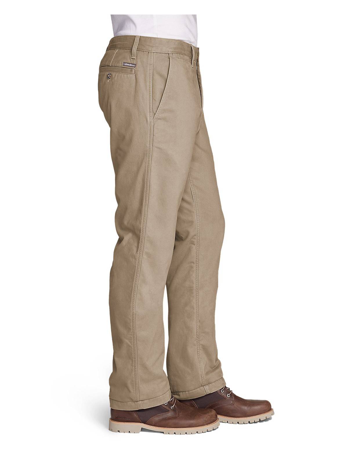 mens flannel lined chinos