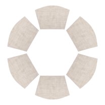 REGALWOVEN Placemats Set of 6 Solid Placemats for Kitchen Dining Table Decor Heat Resistant Table Placemats Wipeable Table Mat Khaki 17*11.5Inch