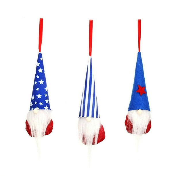 Fiudx Ofertas Y Liquidación 3Pc Día De La Independencia Gnomo Patriótico Regalos De Felpa Muñeca Conmemorativa Gnomos Muñeca