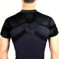 thumbnail image 4 of sunsanly 1 Set Adjustable Shoulder Brace Men Women Torn Rotator Joint Cuff Pain Relief Compression Sleeve Cross Wrap Recovery Shoulder Stability Support Strap, 4 of 8