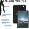 thumbnail image 3 of Nalacover Case for Samsung Galaxy Tab A9 Plus 11-inch 2023/X210/X215/X216, Military Grade Heavy Duty Silicone PC Protection Rugged Cover with Rotating Stand & Handle & Shoulder Strap, Black, 3 of 10
