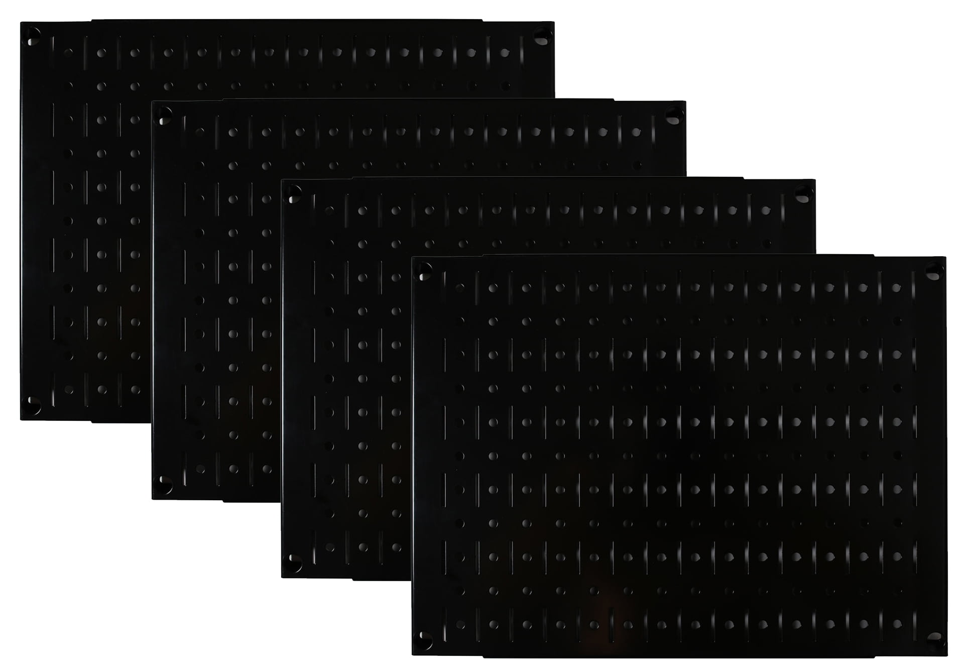 Pegboard Wall Organizer Tiles Wall Control Modular Black Metal