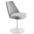 thumbnail image 6 of Lippa Swivel Dining Chair in White Light Gray, 6 of 10