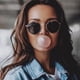 thumbnail image 2 of Gafas de sol redondas pequeñas de Metal para mujer, gafas de sol clásicas de viaje de marca Vintage, gafas de sol Retro a la moda para mujer Tan Jianjun unisex, 2 of 2