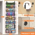 thumbnail image 3 of Over The Door Pantry Organizer, 8-Tier Shelves with Adjustable Baskets | Metal Spice Rack for Kitchen, Pantry, Cabinet, 3 of 6