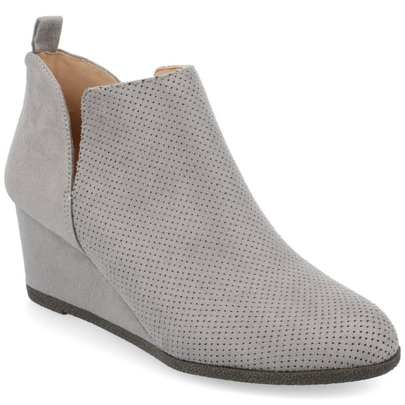 Journee Womens Mylee Pull On Wedge Booties, Widths Available