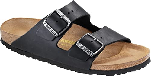 Birkenstock Women's Arizona Birko-Flo Black Sandals - 5-5.5 2A(N) US Women