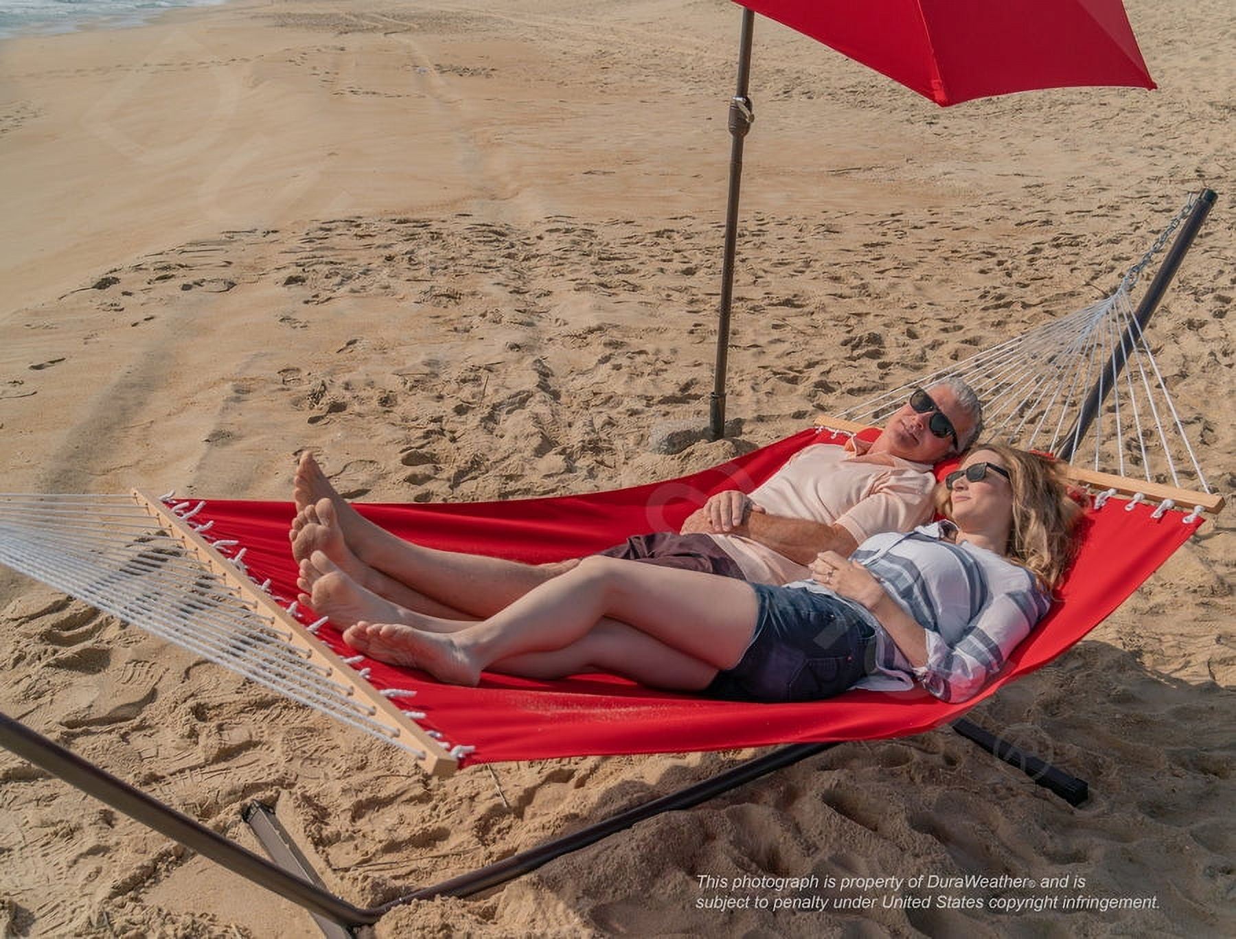 Sunbrella® Original Deluxe Size Hammock With 12'ft Stand