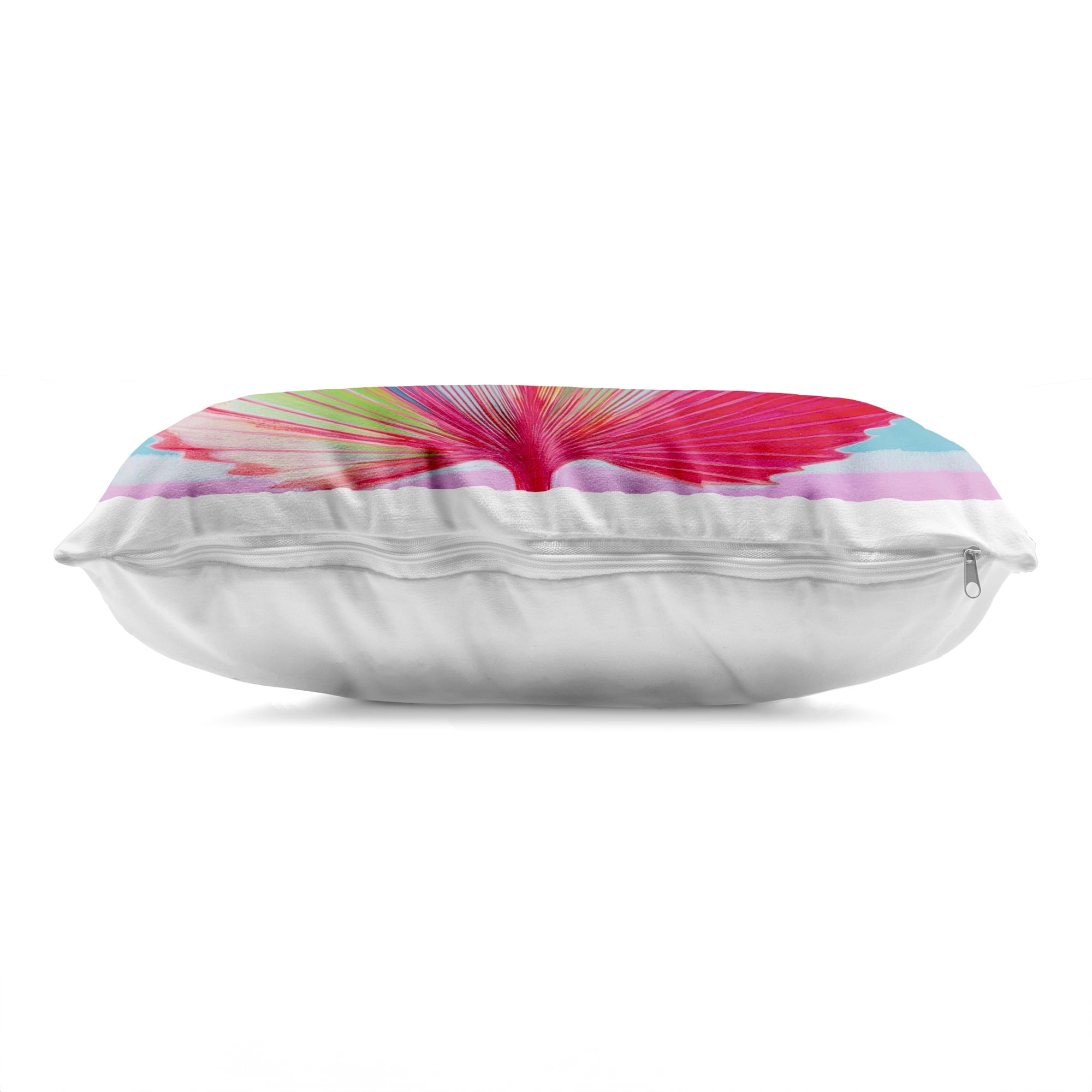 Stupell Industries Palm Fan In Spectrum Decorative Printed Throw Pillow, design by Chromatic Storm Studio, 14 x 7 x 20