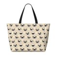 thumbnail image 2 of Balery Pug Dog Face Beach Travel Bag - Water-Resistant, Large Capacity Lightweight Tote with 7 Pockets for Women and Men - Perfect for Beach, Pool, Gym, and Travel, 2 of 7