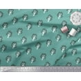 thumbnail image 3 of Soimoi Rayon Fabric Floral & Flying Swan Block Print Fabric by The Yard 56 Inch Wide, 3 of 3