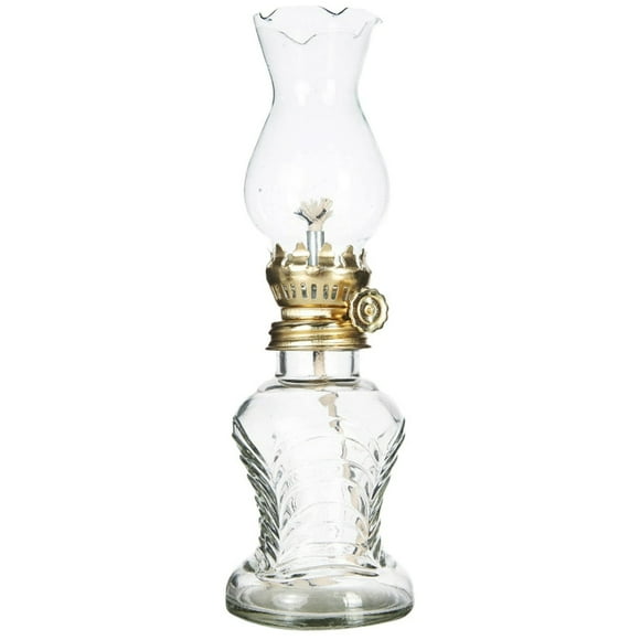 EIGTHTAILOutdoor Kerosene Lamp Vintage Shade Large Lantern Indoor Oil Glass Lamps Transparent Clear Desktop
