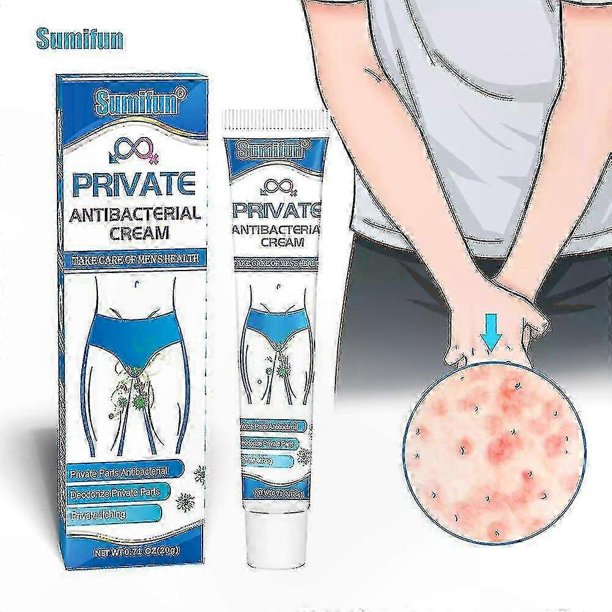 Men's 20g Anti-itch Cream for Bacterial Protection, Odor Control & Personal Care Relief Solution