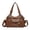 Caramel color, variant on HUISZJ PU Leather Shoulder Bag, Large Capacity Crossbody Bag with Adjustable Strap, Y2k Messenger Bag for Women Work Shopping Travel (Caramel color)