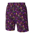 thumbnail image 4 of Fuzoiu Mardi Gra2 Print Men's Beach Shorts,Men's Swim Trunks,Quick Dry Board Shorts with Pockets,Men's Bathing Suits for Surfing, Running, and Casual Wear-Small, 4 of 6