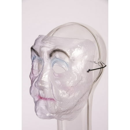Transparent Mask - Old Lady Halloween Costume Accessory