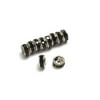 Cousin Metal & Crystal Rondelle Spacer Black Beads, 10 Piece