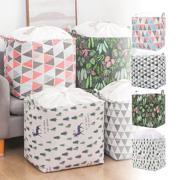 Cesta de la ropa plegable grande con asas y cordón - Cesta de ropa de mayor capacidad para guardar el dormitorio