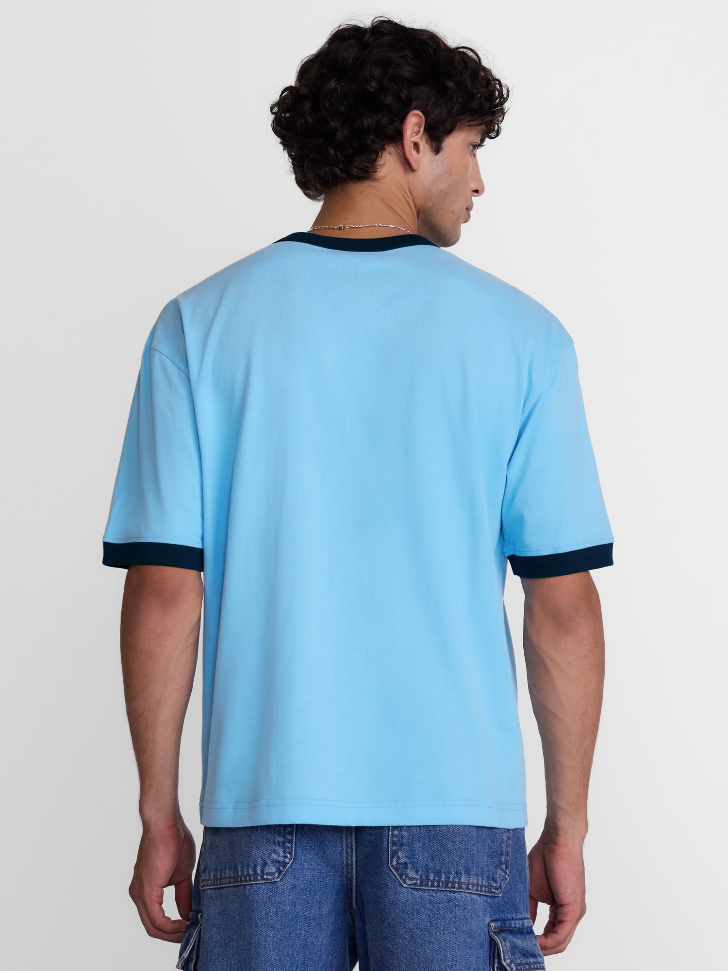 No Boundaries Cotton Ringer Tee, Men's & Big Men’s XS-3XL