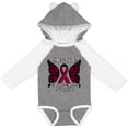 thumbnail image 3 of Inktastic Multiple Myeloma Cancer Awareness Hope & Faith with Butterfly Ribbon Boys or Girls Long Sleeve Baby Bodysuit, 3 of 5