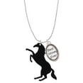 thumbnail image 1 of Delight Jewelry Acrylic 1.5 Black Horse Best Mom Ever Charm Necklace, 1 of 4