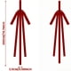 thumbnail image 3 of Puerta De Armario Navidea, Mueble De Cocina Grande Rojo Para Regalar, Material Acrlico, 61 Cm De Ancho X 45 Cm De Profundidad X 91 Cm De Alto, Detalle De Lazo, Decoracin Festiva Para El, UKHBMC, 3 of 9