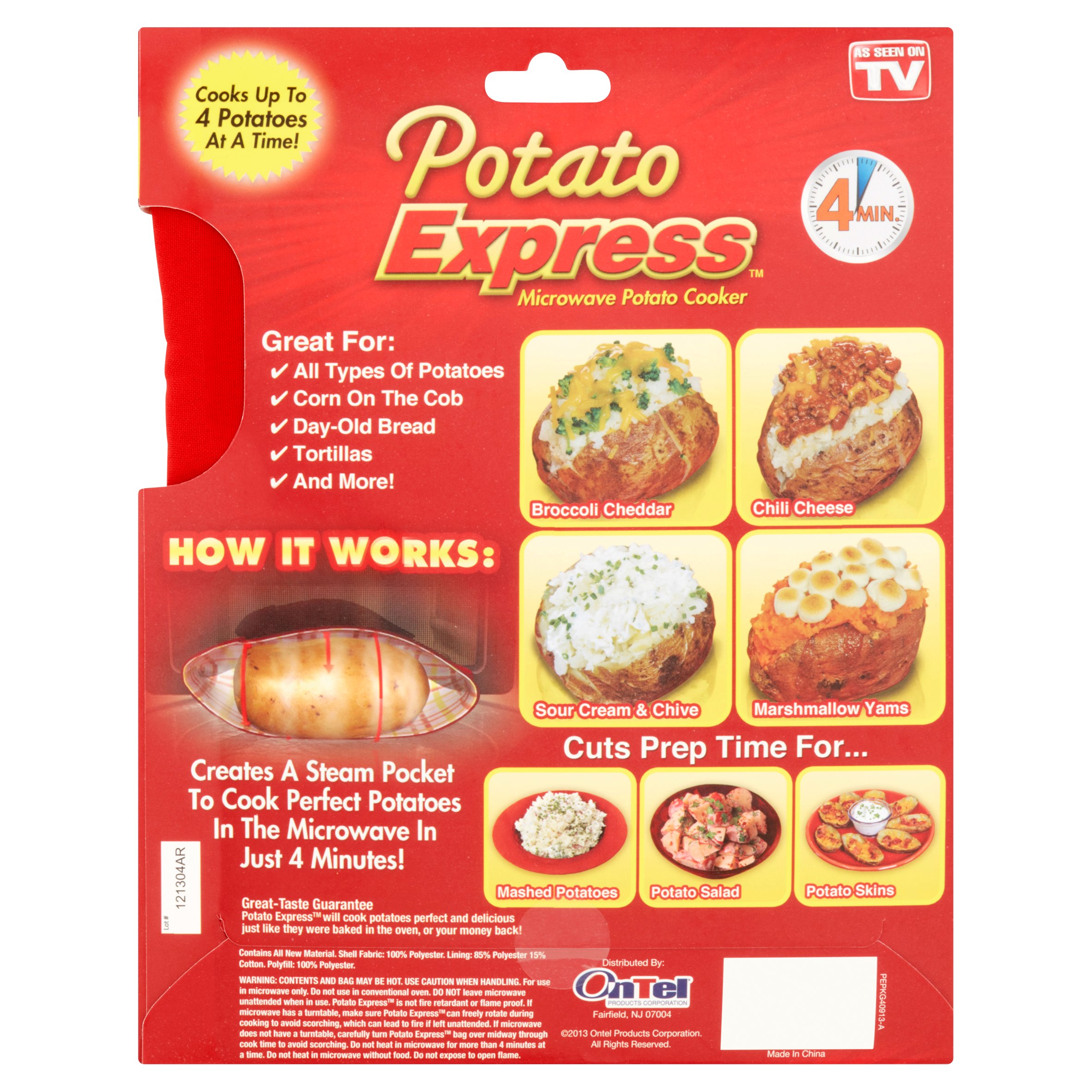 As Seen on TV Potato Express, Microwave Potato Cooker - image 3 of 4