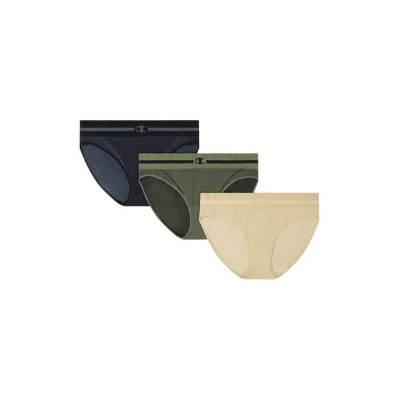 Champion Women's Hi-Cut Bikini Underwear, 3 pack, Sizes S - XXL