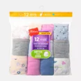 thumbnail image 2 of Hanes Girls' 12pk Butterfly and Dot Cotton Briefs, 2 of 5