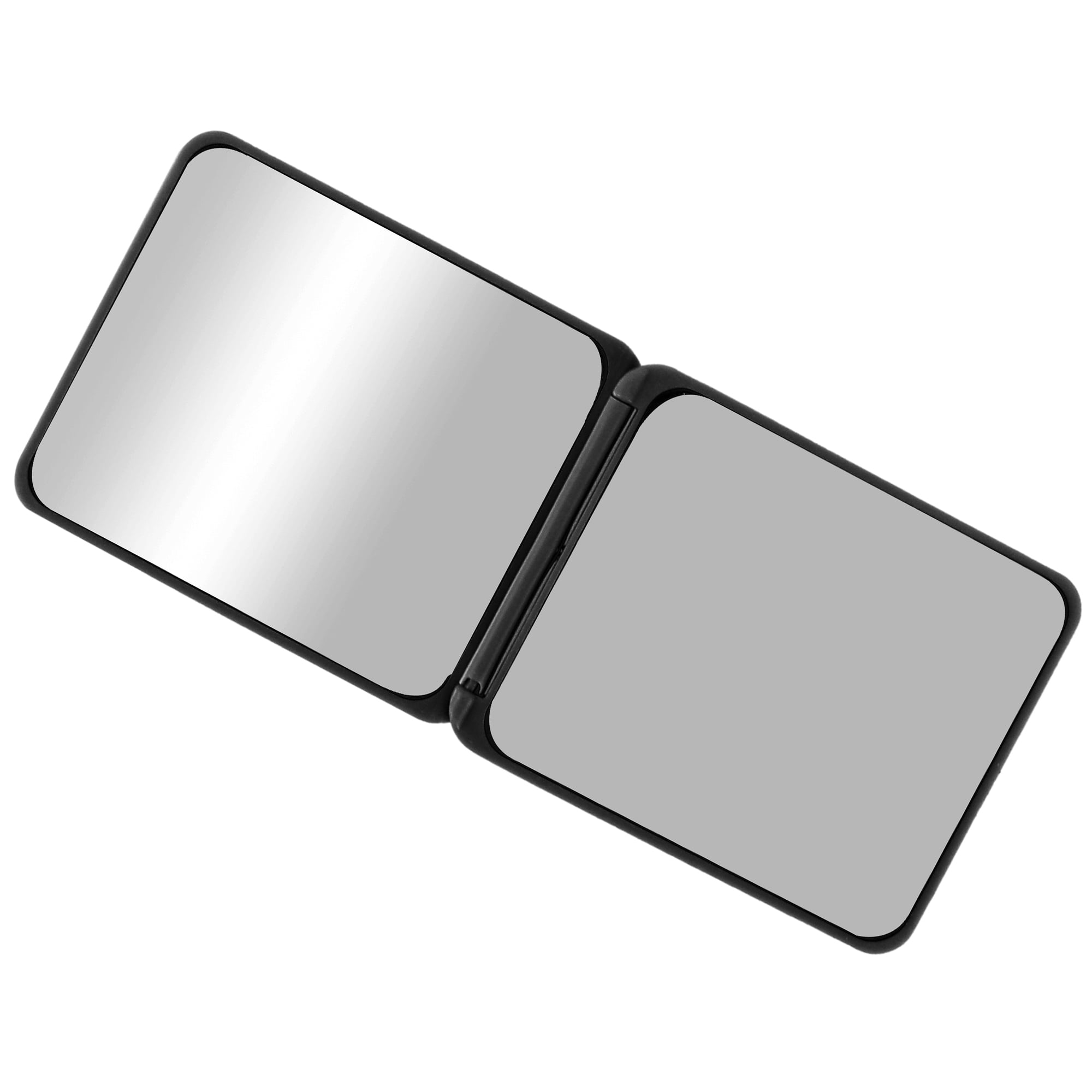 Unique Bargains Square Compact Mirror Cosmetic Mirror 1 Pc Black