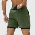 thumbnail image 4 of Hvot&aat Men's Summer Athletic Shorts With Liner Lightweight Casual Elastic Waist Drawstring Shorts Quick Dry Gym Shorts, 4 of 4
